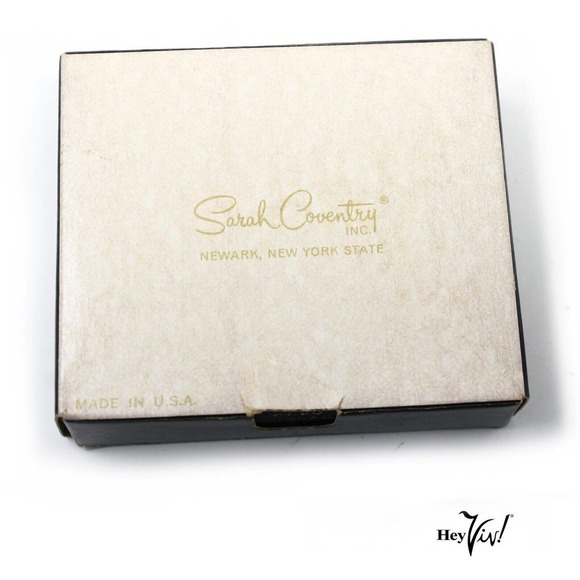 Vintage Sarah Coventry 1.5" Pin Brooch - Antique Rose 6439 Original Box -Hey Viv - Picture 5 of 6